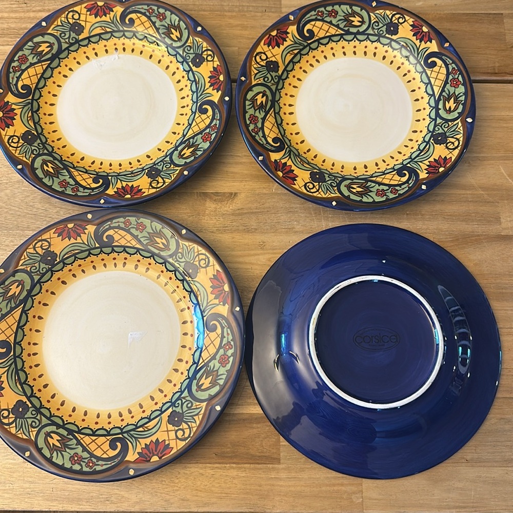CORSICA Crown Jewel dinner plates - Picture 3 of 5